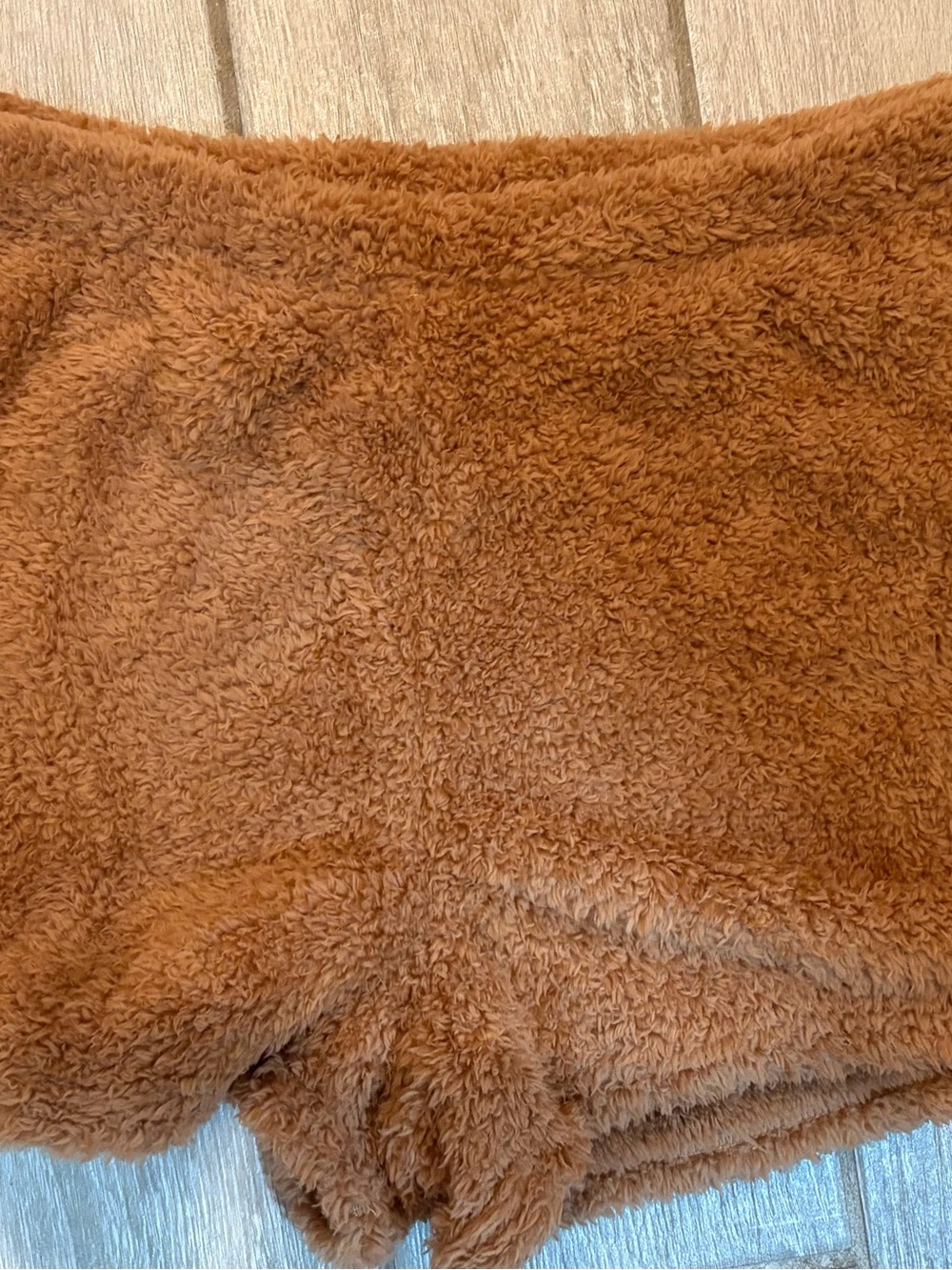 PINK Victoria's Secret Plush Shorts - Rust Brown